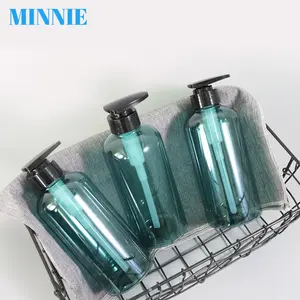 Stock Sale 300ML 500ML 750ML Luxury PET Cosmetic Chower Gel Plastic Bottle 10OZ 16OZ Lotion Pump Shampoo Bottle
