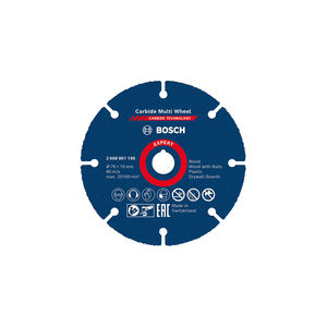Disco de corte universal multirueda de carburo Bosch, 76mm - Product Image 1
