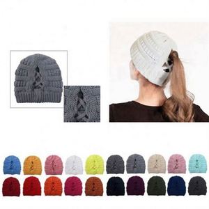Cache-oreilles polyvalents pour femme, bonnet en laine tricoté, automne et hiver, multicolore, avec ouverture arrière pour le voyage - Product Image 5