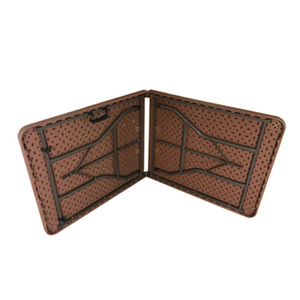 <span class=keywords><strong>Tavolo</strong></span> Pieghevole Rettangolare in HDPE <span class=keywords><strong>per</strong></span> Uso <span class=keywords><strong>Esterno</strong></span> in Parchi, Hotel e Matrimoni con Gambe Richiudibili - Durevole e Impermeabile - Product Image 3