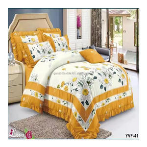 Juego de Ropa de Cama de Lujo, Funda de Edredón King Size, <span class=keywords><strong>100</strong></span>% Algodón, 6 Piezas: 1 Funda de Edredón, 1 Sábana y 4 Fundas de Almohada - Product Image 4