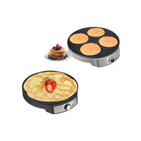 Machine à crêpes et à gaufres électriques rotatives miniatures commerciales automatiques