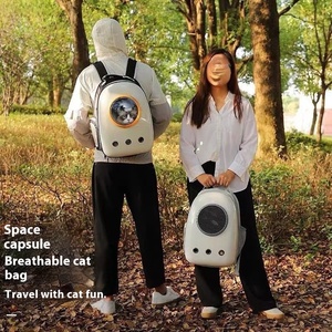Outgoing Portable Cat Cage Book Packaging and Carrier Dog Backpack for Pet Space Capsule Bag - Product Image 2
