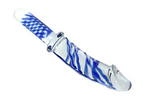 Godes énormes en verre de cristal, de couleur claire et bleue, nouveau godes - Product Image 4