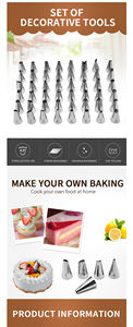 Beeman-boquillas rusas para decoración <span class=keywords><strong>de</strong></span> pasteles, juego <span class=keywords><strong>de</strong></span> boquillas rusas para decoración <span class=keywords><strong>de</strong></span> glaseado, boquillas con bolsas <span class=keywords><strong>de</strong></span> pastelería desechables, 72 Uds. - Product Image 4