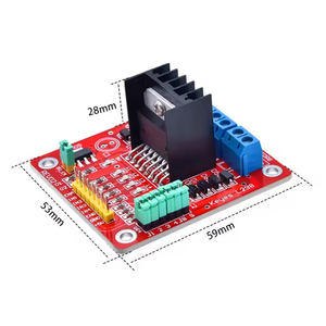 L298N Carte de commande de moteur pas à pas Module double pont en H pour Smart Car Power <span class=keywords><strong>Diy</strong></span> Kit - Product Image 3