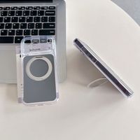 Coques de téléphone anti-salissures pour iPhone 18 Pro, coque de téléphone magnétique mate antichoc avec support rotatif à 360 degrés
