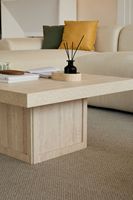 Voxhome Light Table basse centrale de luxe Table basse carrée de designer Design minimaliste moderne pour le salon