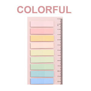 Translucent Colored Sticky PET Page <strong>Flags</strong> Page Markers Bright Sticky Tabs Index Tab Bookmark for School Supplies - Product Image 2