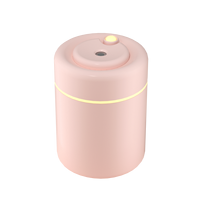 Mini humidificateur d'air pour voiture 180 ml, USB, silencieux, ultrasonique, diffuseur d'arômes à brume froide avec veilleuse d'ambiance pour bureau et chambre