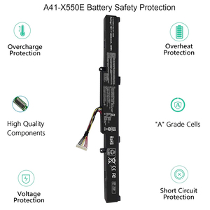 Batería de Repuesto para Portátil A41-X550E 44Wh, Venta al Por Mayor para ASUS VivoBook X550E F550E CE RoHS, Celdas Nuevas 0 Ciclos - Product Image 4
