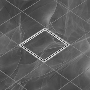 Bonde de douche brossée SS avec grille de drain encastrable de 4 pouces, incluant un collier de réglage de hauteur et un anneau pour bac Schluter - Product Image 5