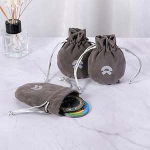 Pochettes en velours très résistantes, revêtement imperméable, sacs en velours pour l'emballage de bijoux - Product Image 5