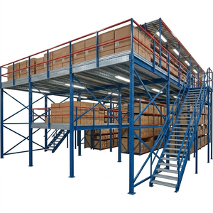 Système de rayonnage en acier pour mezzanine avec <span class=keywords><strong>escalier</strong></span> pour entrepôt de stockage d'articles de sport et d'équipements de <span class=keywords><strong>fitness</strong></span> - Product Image 2