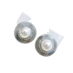 Accessoires en argent S925 pour la création de bijoux, boucle d'oreille vide avec perles rondes de 7-8 mm, bijoux fantaisie 22164 - Product Image 5