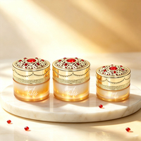 Pot de rangement cosmétique en verre vide de forme ronde 1oz 30g 50g pour crème visage et soins de la peau