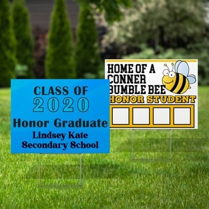 Nhà Máy Bán buôn không thấm nước in đầy đủ màu sắc tùy chỉnh dấu hiệu sân kích thước tiêu chuẩn 24 ''x 18''-hai mặt - Product Image 5