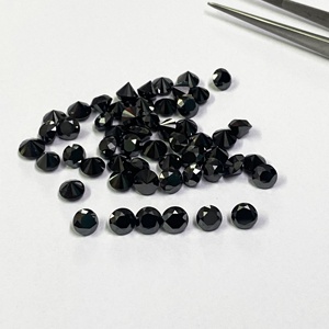 4mm diamant noir naturel coupe ronde pierres précieuses en vrac fabrication de bijoux pierre au prix de gros pierres calibrées - Product Image 3