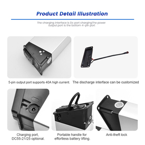 48V 17.5Ah 16Ah 13Ah 교체용 배터리 (2022년형 EP-2 Pro 업그레이드 버전 자전거 내장 배터리 ALX009) - Product Image 3