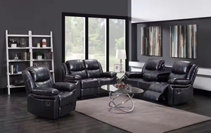 Frank Furniture Wholesale 3+2+1 Seater Customizable Convertible Reclining <b>Sofa</b> Set Extendable & Revolving with Cooling Tech - Product Image 4