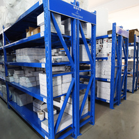 Étagère de rangement robuste à 4 niveaux, 220 kg/étagère, en acier sans boulons, avec revêtement en poudre, protection contre la corrosion, pour garage et entrepôt