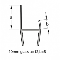 Bande d'étanchéité moderne en polycarbonate transparent de 10 mm d'épaisseur pour paroi de douche, étanche, installation facile, garantie 5 ans, salle de bain