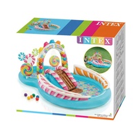 Intex Intex Candy Zone Aufblasbares Spiel zentrum Wasserpark Aufblasbare Pool rutschen Intex Candy Zone Play Center