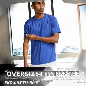 Camiseta Deportiva para Hombre, 150 Gramos, 100% Poliéster, Diseño Liso Informal, Corte Regular, Anti-Pilling - Product Image 2