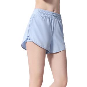 Shorts Deportivos de Cintura Alta para Mujer, Estilo Deportivo, Nuevo Modelo de Verano, de una Sola Pieza, para Entrenamiento de Maratón, con Cordón y Logotipo - Product Image 1