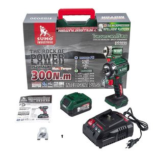 <span class=keywords><strong>Avvitatore</strong></span> <span class=keywords><strong>a</strong></span> Impulsi Industriale SUMO 21V Brushless agli Ioni di Litio, 300N.m di Coppia, 3700RPM, 4 Velocità, LED Intelligente AI con Impulsi - Product Image 6