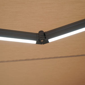 <span class=keywords><strong>Toldo</strong></span> Corredizo Impermeable con Operación Eléctrica para Pérgola de Aleación de Aluminio, Extensión para Terraza, Jardín, Uso Comercial - Product Image 6