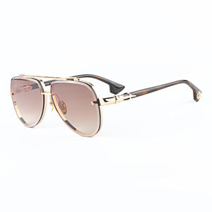 Gafas <span class=keywords><strong>de</strong></span> Sol Vintage <span class=keywords><strong>de</strong></span> Gran Tamaño con Protección UV400 para <span class=keywords><strong>Hombre</strong></span> y Mujer, Estilo Carey <span class=keywords><strong>de</strong></span> Guangdong 2025, para Actividades al Aire Libre, Monturas Personalizadas - Product Image 1
