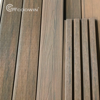 Panneau mural en bois composite WPC imperméable de haute qualité avec surfaces texturées, personnalisable, pour la décoration extérieure