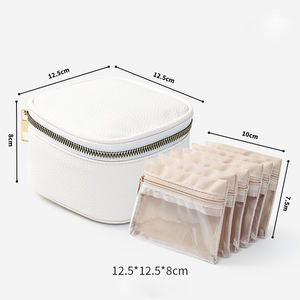 Sac de rangement multicouche très vendu pour voyage, sac à bijoux pour bagues et colliers, et boîte à bijoux pratique avec compartiments séparés - Product Image 5