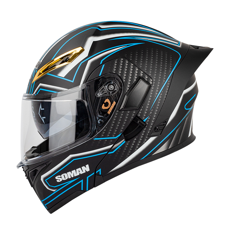 Casco Moto Integrale Modulare Flip Up - Certificato ECE/DOT Per Uomo E Donna
