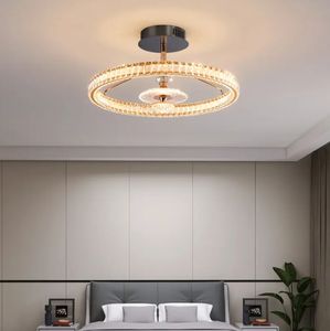 Lámpara de techo de cristal de lujo inteligente de alta calidad, luz LED moderna para el hogar, luces de araña - Product Image 4