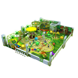 Parque de Entretenimiento Infantil con Temática de Bosque Encantado, Equipos de Juego Suaves, Gimnasio, Toboganes, Área de Juegos Interior - Product Image 3