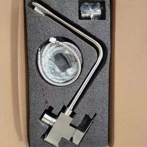 <span class=keywords><strong>Robinet</strong></span> de cuisine moderne, simple et innovant, en céramique carrée, avec noyau de valve chromé, à trou unique, à <span class=keywords><strong>double</strong></span> poignée, eau froide et chaude - Product Image 4