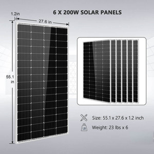 Amazing-offer OffGrid Solarr <b>Kit</b> 5000W 48VDC 120V 5.12KWH PowerWalls Battery 6 X 200 Watts Panels SGM-5K5E Original Amazing-offe - Product Image 2