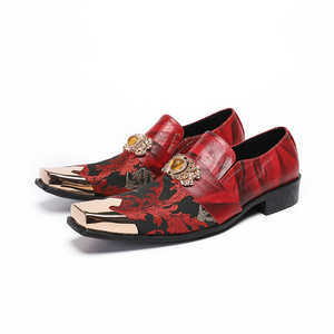 formal mens red dress shoes Men's Two Tone Red and Black Handmade Oxford Dress Shoes US 6.5 / Red/Black / B