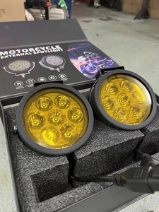 Feux auxiliaires de moto AES GR7 phares antibrouillard Road King Strobe Motocross phare <span class=keywords><strong>LED</strong></span> <span class=keywords><strong>sans</strong></span> <span class=keywords><strong>fil</strong></span> interrupteur Flash Group - Product Image 6