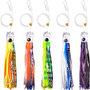 Señuelo de Pesca Topline de 6.5 Pulgadas y 43g para Pesca de Atún, Marlín y Wahoo, Señuelo Biónico con Forma de Pulpo para Pesca de Arrastre en Agua Salada - Product Image 1