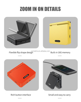 POWKIDDY V90 Console de jeu portable Écran IPS de 3.0 pouces Écran IPS pliable de 3.0 pouces Open Source ARM9 1020mAh Console de jeu rétro