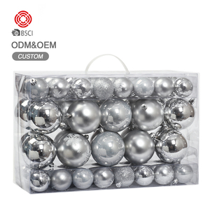 Ensemble de boules de Noël SHAUNGYUAN, décorations de Noël en plastique OEM pour un joyeux Nouvel An - Product Image 6