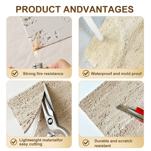 Paneles de Pared de Piedra Flexible de Bajo Precio para Impresión 3D, Revestimiento de Pared de Piedra Romana Suave, Travertino, Cerámica - Product Image 6