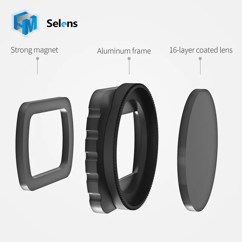 Selens Magnetic Lens Filters for DJI OSMO Pocket ND/PL/CPL/UV Filters Kit 4