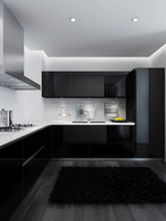 2025 Skyline Armoires de cuisine minimalistes de style moderne pour petite cuisine