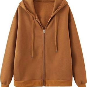 Fabrication sur mesure, vente en gros, pull de haute qualité, veste enduite à glissière à manches longues, sweat à capuche surdimensionné à épaules tombantes et à cordon de serrage - Product Image 1