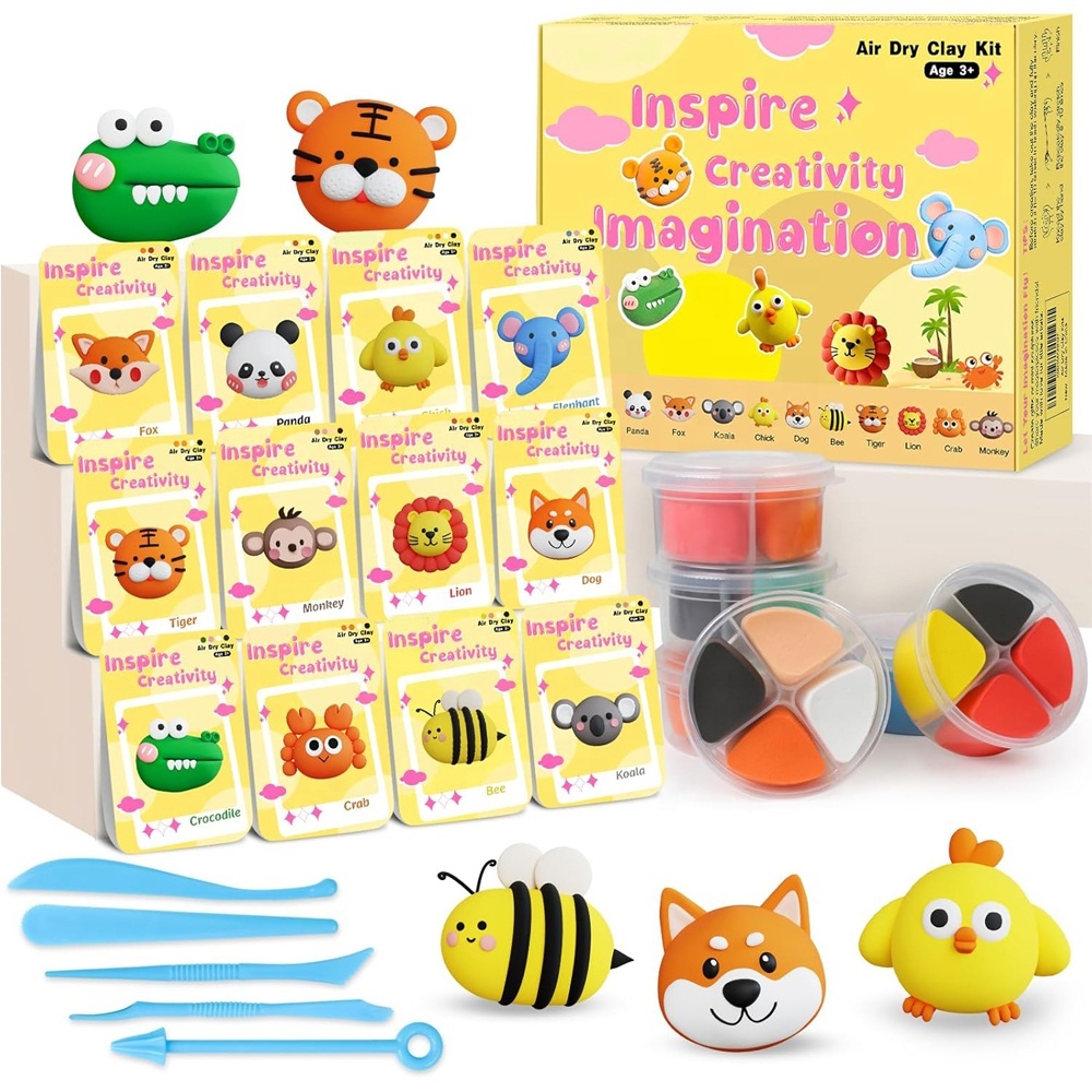 Jeu de moules à argile ultralégers pour enfants pâte à modeler pâte à