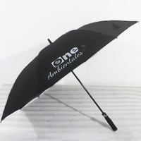 Parapluie de golf surdimensionné à ouverture automatique de 30 pouces en gros, promotionnel, personnalisé, résistant à la pluie et au vent, avec impressions de logo